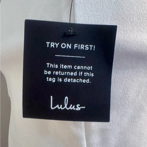 Lulu's Asymmetrical Classy White Mini Dress - Picture 10 of 10